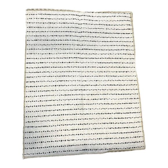 Linen Blend Stripe Fabric Samples Lot craft Kaufman Polyester Blue & White - Picture 10 of 16
